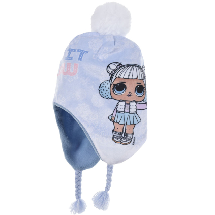Dievčenská čiapka L.O.L SURPRISE GLOW modrá