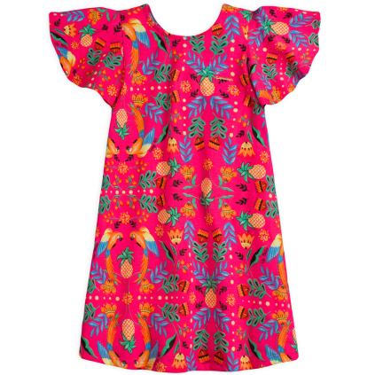 Dievčenské šaty UP BABY PINEAPPLE ružové