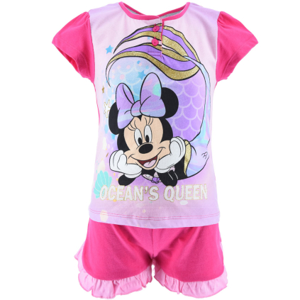 Dievčenské pyžamo DISNEY MINNIE OCEAN´S QUEEN fuchsia