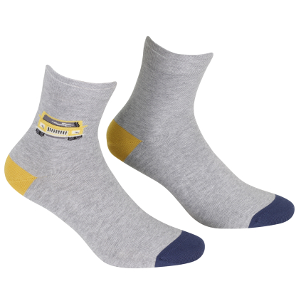 Chlapčenské ponožky WOLA AUTO šedé