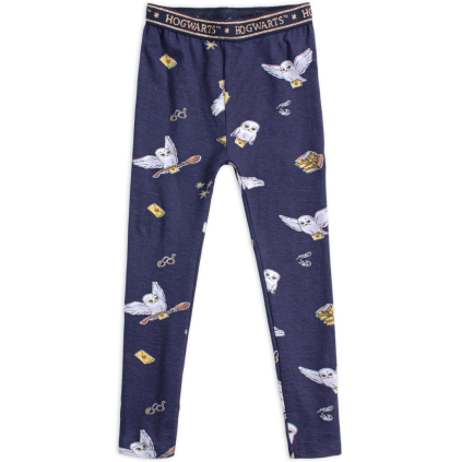 Dievčenské legíny HARRY POTTER HEDVIGA modré