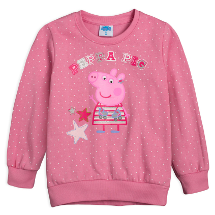 Dievčenská mikina PEPPA PIG ružová
