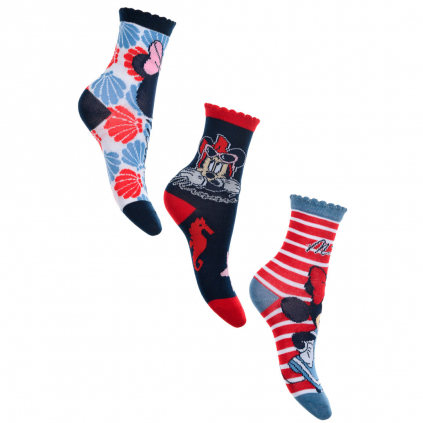 Dievčenské ponožky DISNEY MINNIE OCEAN set 2