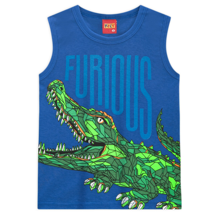 Chlapčenské tričko KYLY KROKODÍL modré