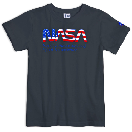 Chlapčenské tričko NASA čierne