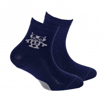 Chlapčenské ponožky WOLA ROBOT modré