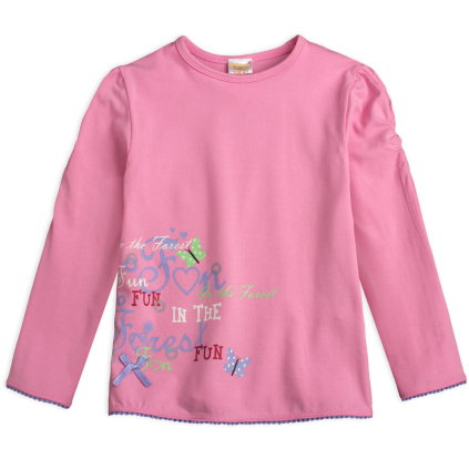 Dievčenské tričko DIRKJE FUN ružové