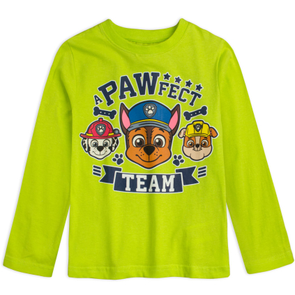 Detské tričko PAW PATROL TEAM zelené