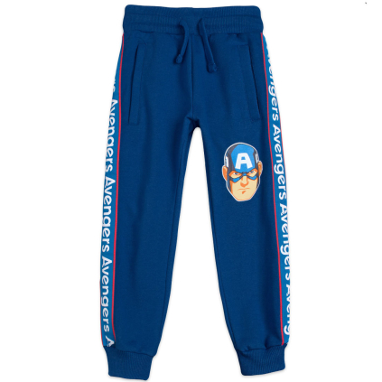 Chlapčenské tepláky AVENGERS AMERICA tmavo modré