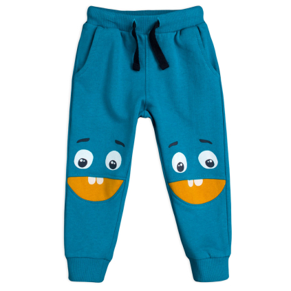 Detské tepláky VENERE HELLO MONSTER tyrkysové