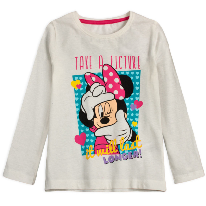Dievčenské tričko DISNEY MINNIE PICTURE biele