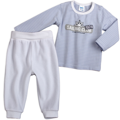 Dojčenský komplet DIRKJE SAILING CLUB biely