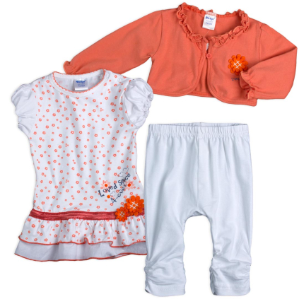 Dievčenská súprava DIRKJE LOVED oranžová