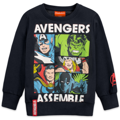 Chlapčenská mikina AVENGERS ASSEMBLE čierna