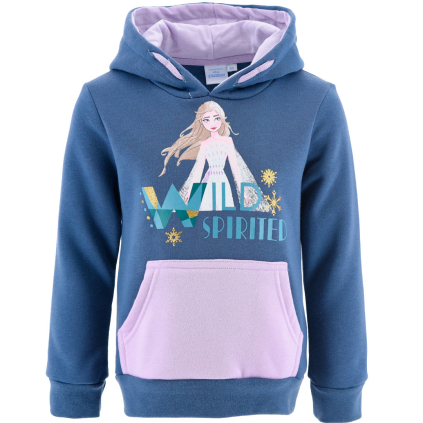 Dievčenská mikina DISNEY FROZEN WILD modrá