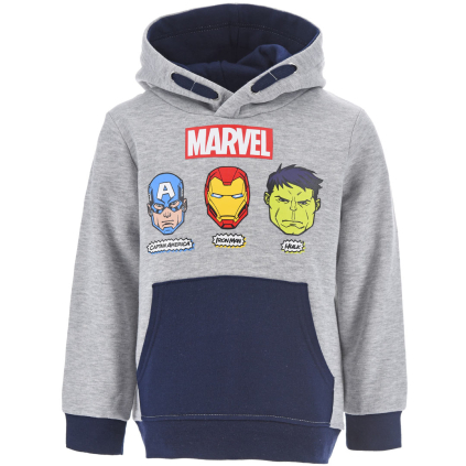 Chlapčenská mikina AVENGERS THREE HEROES šedá