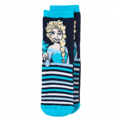 Dievčenské termo ponožky DISNEY FROZEN ELSA tmavo modré