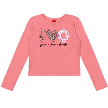 Dievčenské tričko KYLY LOVE DONUTS ružové