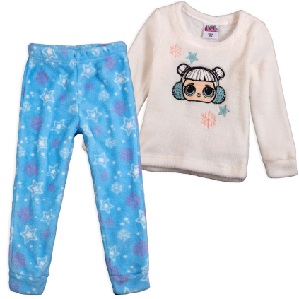 Dievčenské termo pyžamo L.O.L.SURPRISE biele