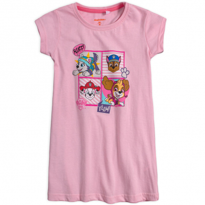 Dievčenská nočná košeľa PAW PATROL RUFF! ružová