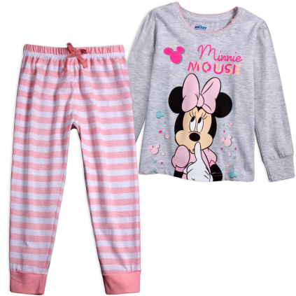 Dievčenské pyžamo DISNEY MINIE PROUŽKY ružové