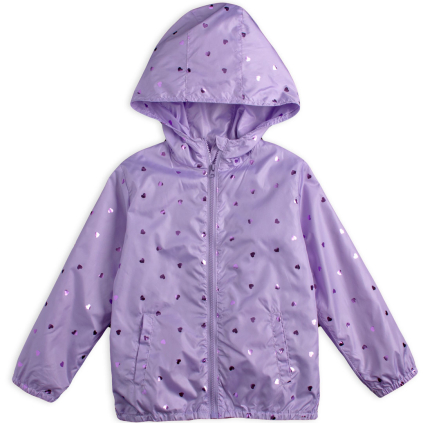 Dievčenská šuštiaková bunda LOSAN SRDIEČKA fialová