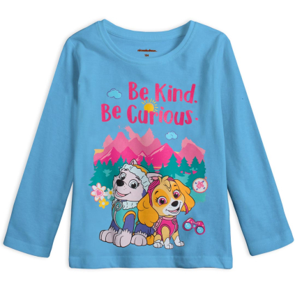 Dievčenské tričko PAW PATROL BE KIND modré