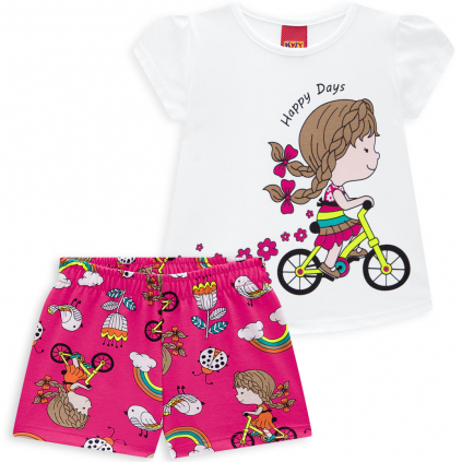 Dievčenská súprava KYLY HAPPY DAYS biela