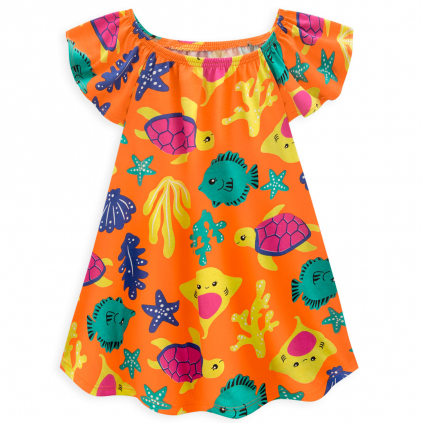 Dievčenské šaty KYLY SEA WORLD oranžové