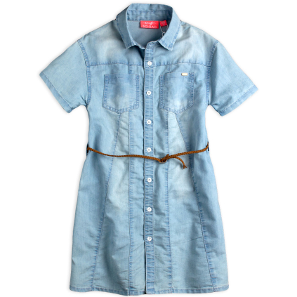 Dievčenské džínsové šaty KNOT SO BAD TWENTY modré