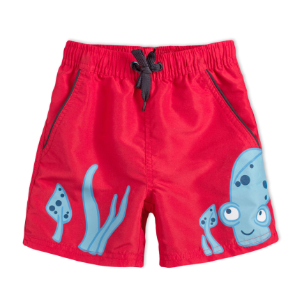 Chlapčenské kúpacie šortky KNOT SO BAD SEA červené