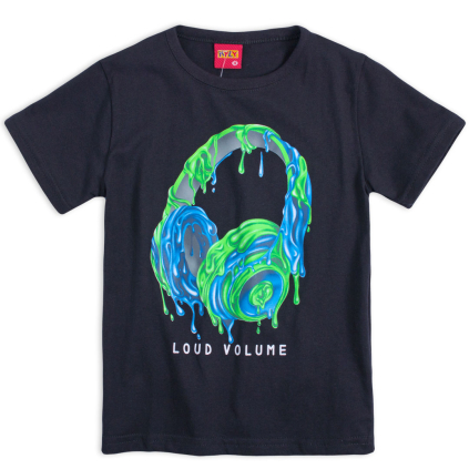 Chlapčenské tričko KYLY LOUD VOLUME čierne