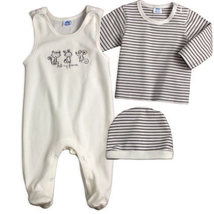 Dojčenská súprava DIRKJE MY FRIENDS biela