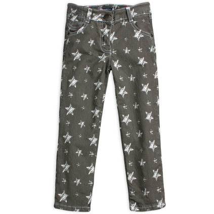 Dievčenské džínsy DIRKJE HVIEZDY šedé