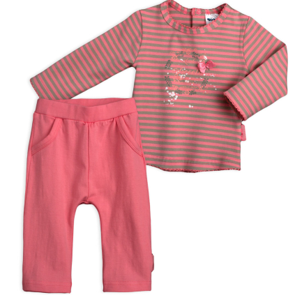 Dojčenská súprava DIRKJE SWEETIE ružovo-šedá