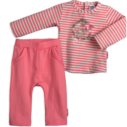 Dojčenská súprava DIRKJE SWEETIE ružovo-biela