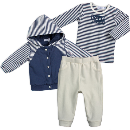 Dojčenská súprava DIRKJE KEEP MOVING tmavo modrá