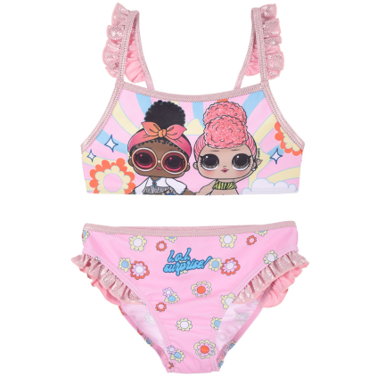 Dievčenské plavky L.O.L. SURPRISE GARDEN ružové