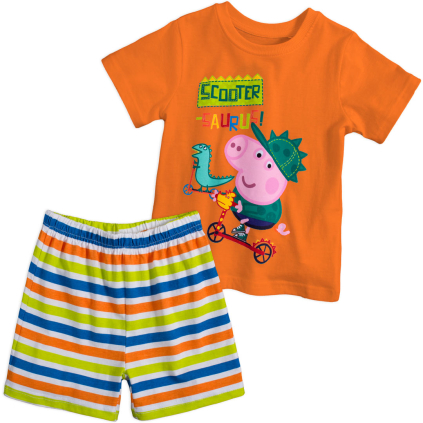 Detské pyžamo PEPPA PIG SCOOTER oranžové