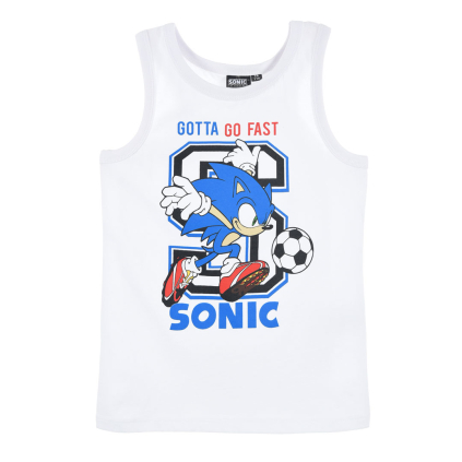 Chlapčenské tričko SONIC FAST biele