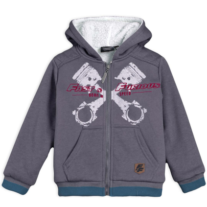 Chlapčenská termo mikina FAST&FURIOUS šedá