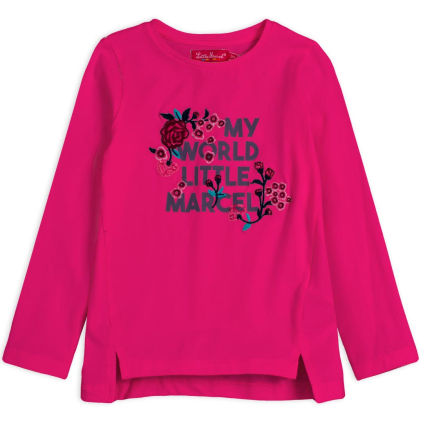 Dievčenské tričko LITTLE MARCEL MY WORLD ružové