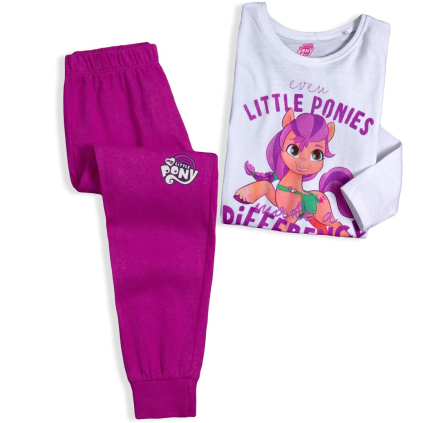 Dievčenské pyžamo MY LITTLE PONY biele