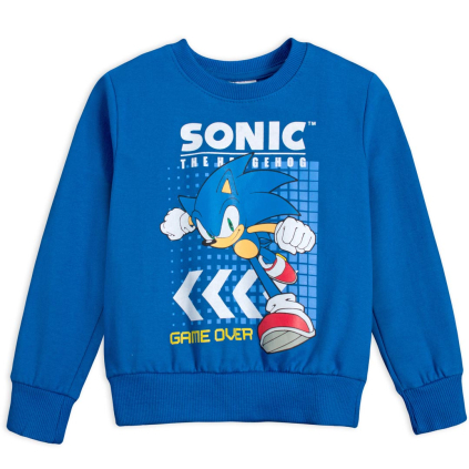 Chlapčenská mikina SONIC GAME OVER modrá