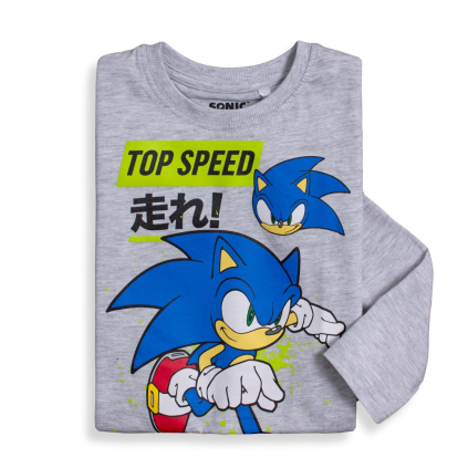 Chlapčenské tričko SONIC TOP šedé