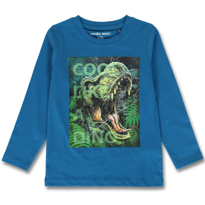Chlapčenské tričko LEMON BERET COOL DINO modré