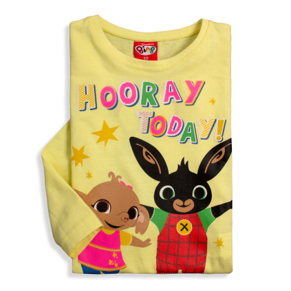 Dievčenské tričko BING TODAY žlté