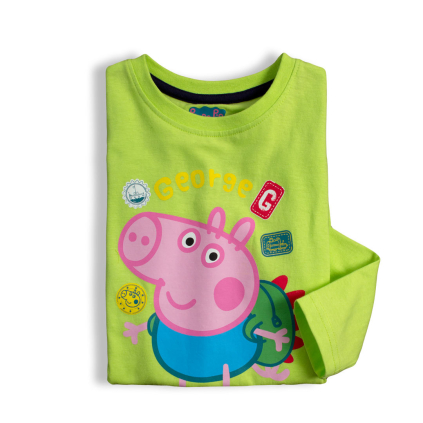 Chlapčenské tričko PEPPA PIG FRIENDS zelené