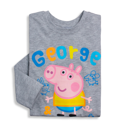 Chlapčenské tričko PEPPA PIG FRIENDS šedé