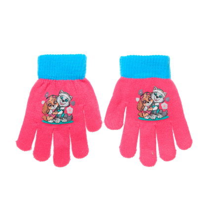 Dievčenské rukavice PAW PATROL SKYE,EVEREST tmavo ružové